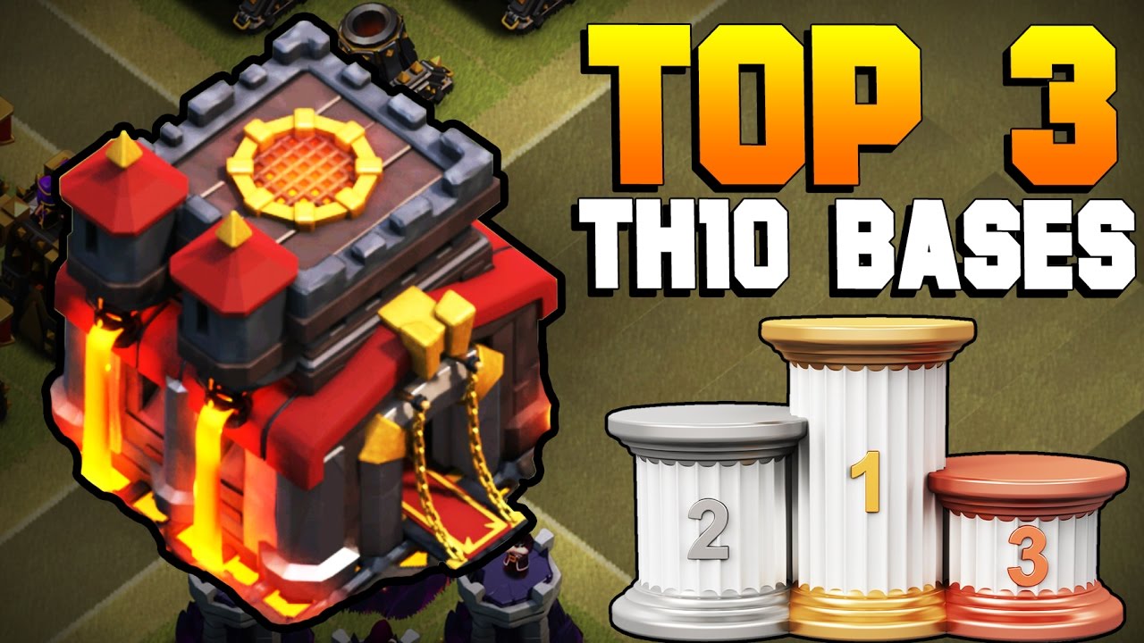 Clash of Clans | TOP 3 BEST TH10 War Base 2017 | CoC NEW Town Hall 10 Defense [TH10 2017]