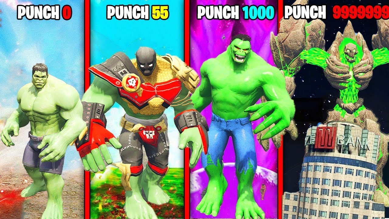 Hulk Upgrades With EVERY PUNCH In GTA 5!
