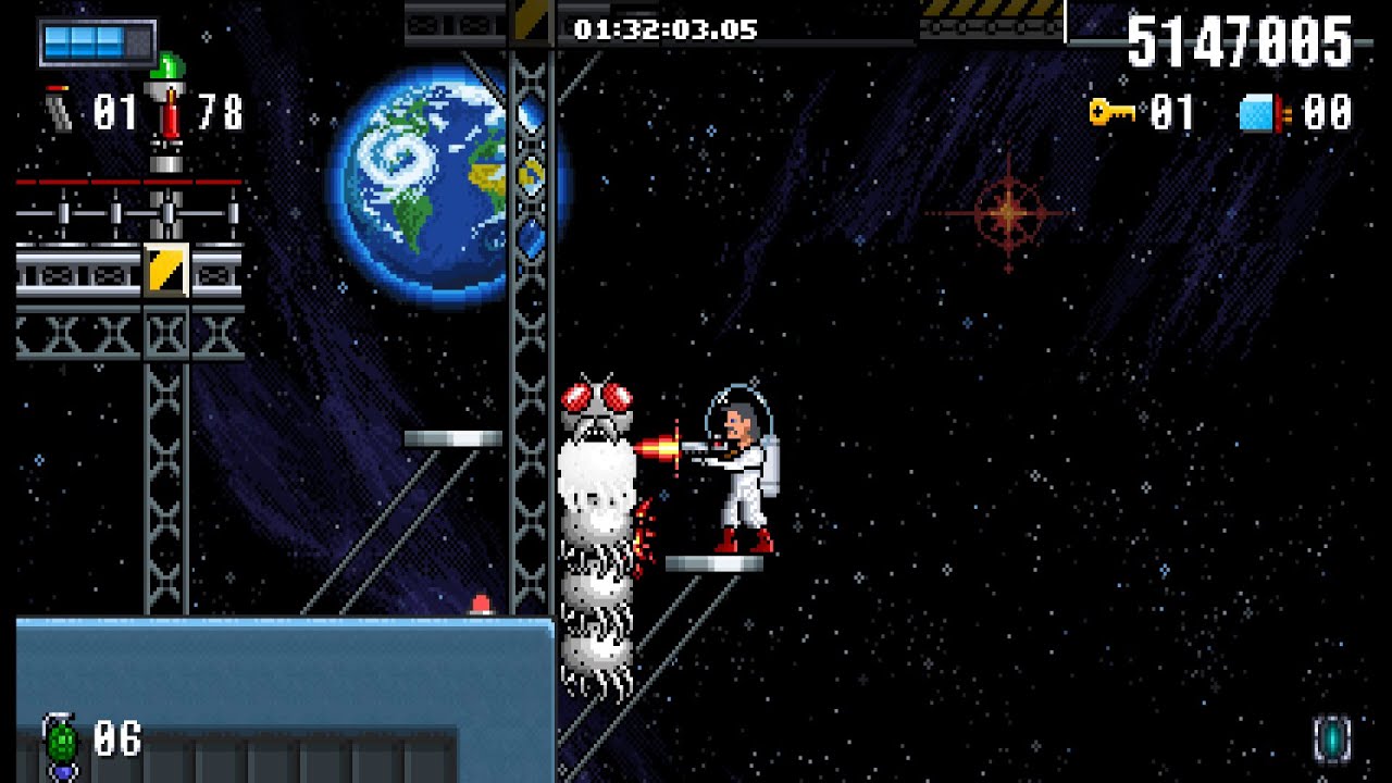 BioMenace Remastered (Hard) - E4M14 (Space Station) 100%