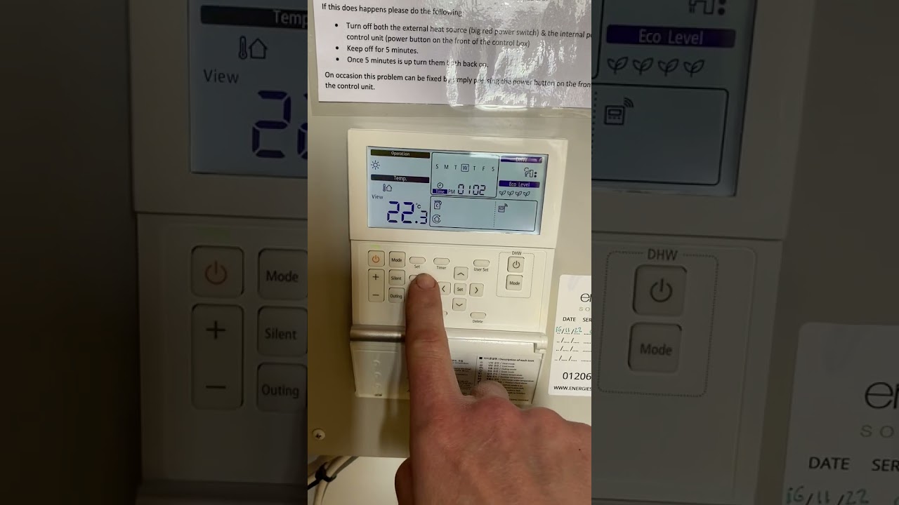 Understanding my Samsung Airsource Heatpump (ASHP) Controller Symbols