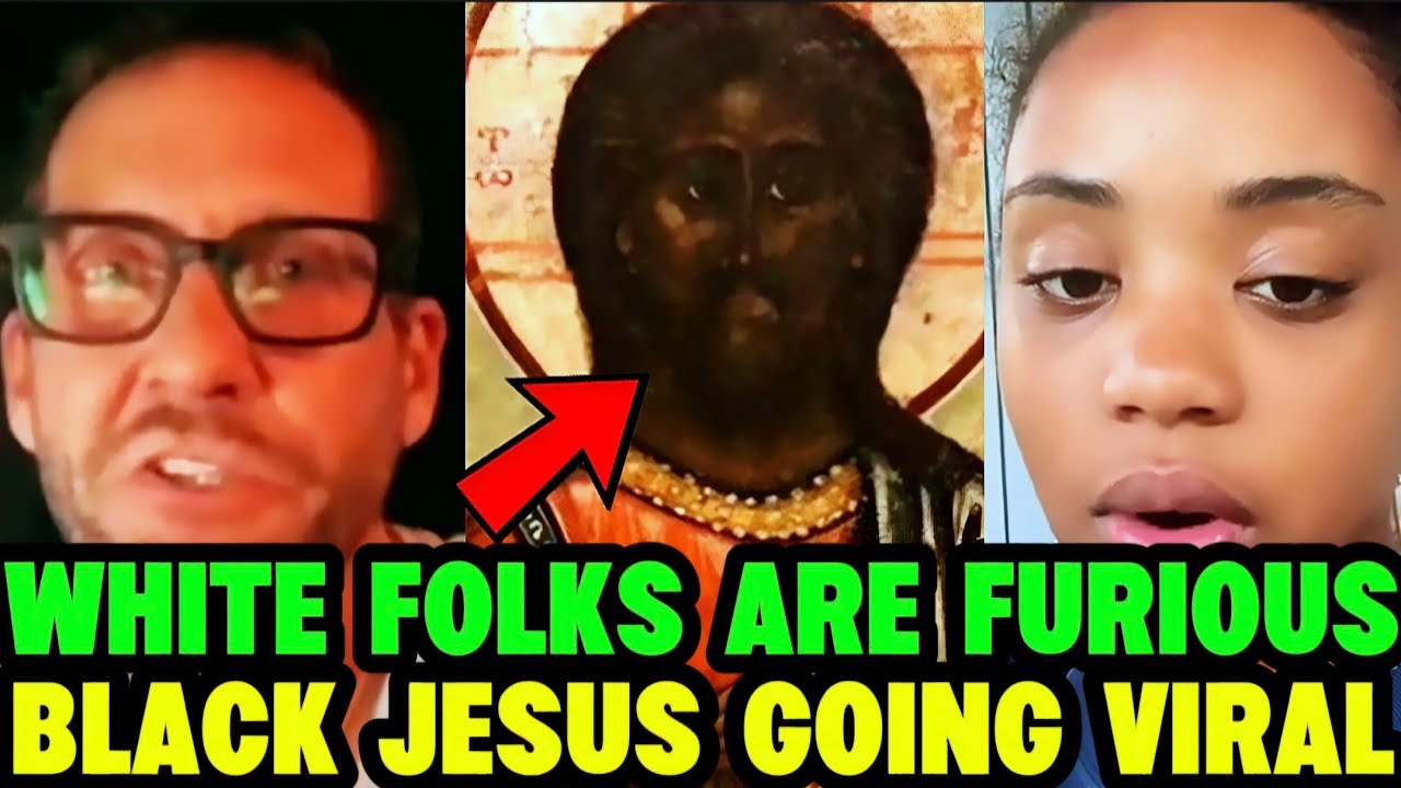 Белые люди возмущены тем, что «Черный Иисус» становится популярным во всем мире, выступая против ...