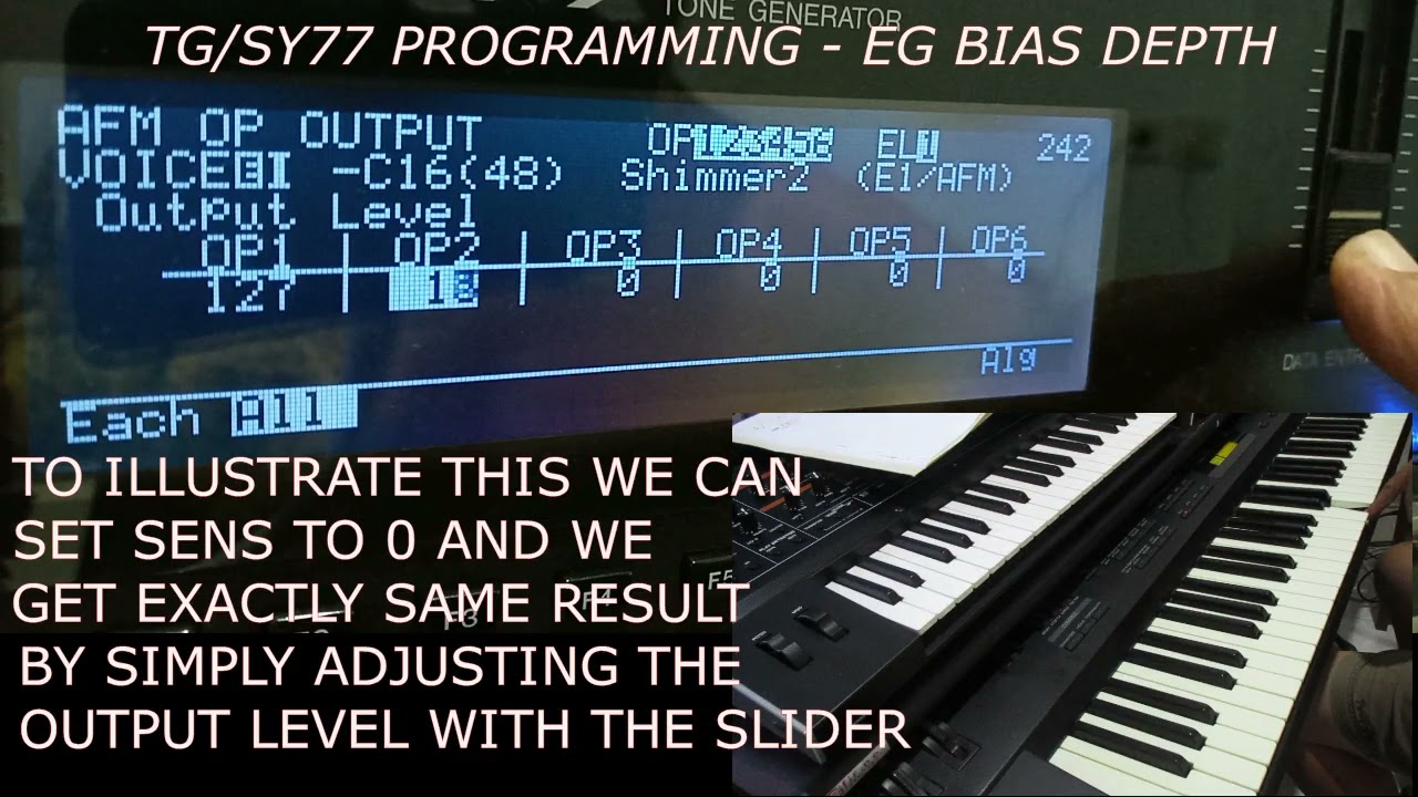 Yamaha TG/SY77 Programming - EG Bias Depth