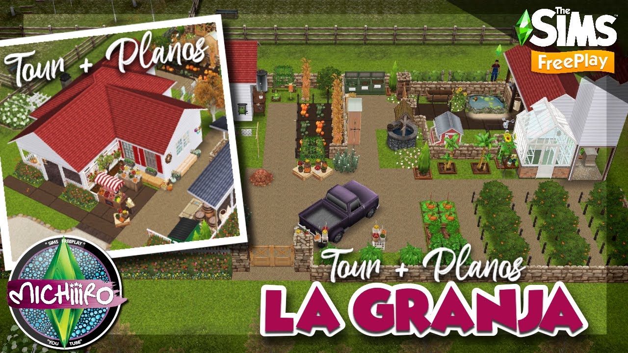 La Granja 🐓 Sims Freeplay 🐷 Tour + Planos