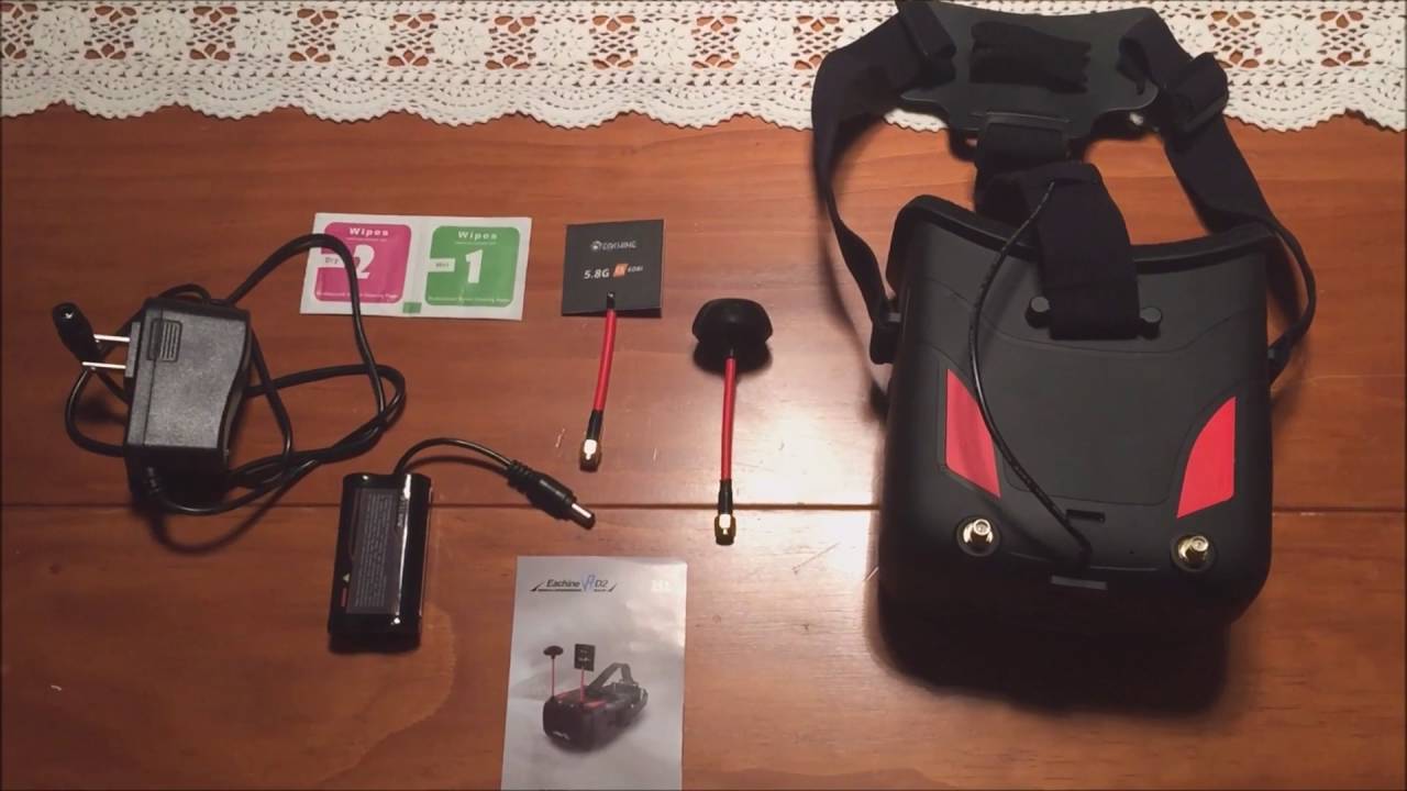 Eachine VR D2 FPV Goggles (built-in DVR) - Unboxing