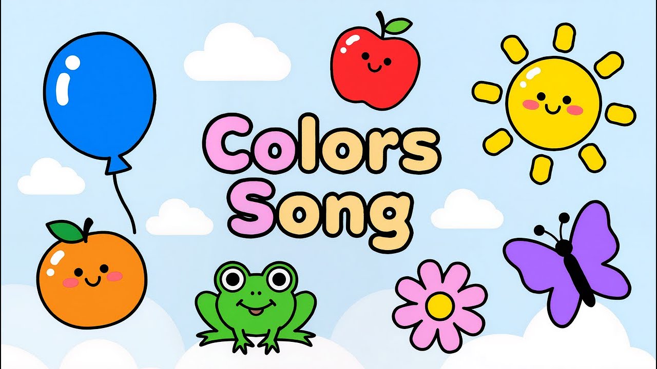 COLORS SONG FOR KIDS | Learn Colors | Nursery Rhymes | Kazka Time Kids