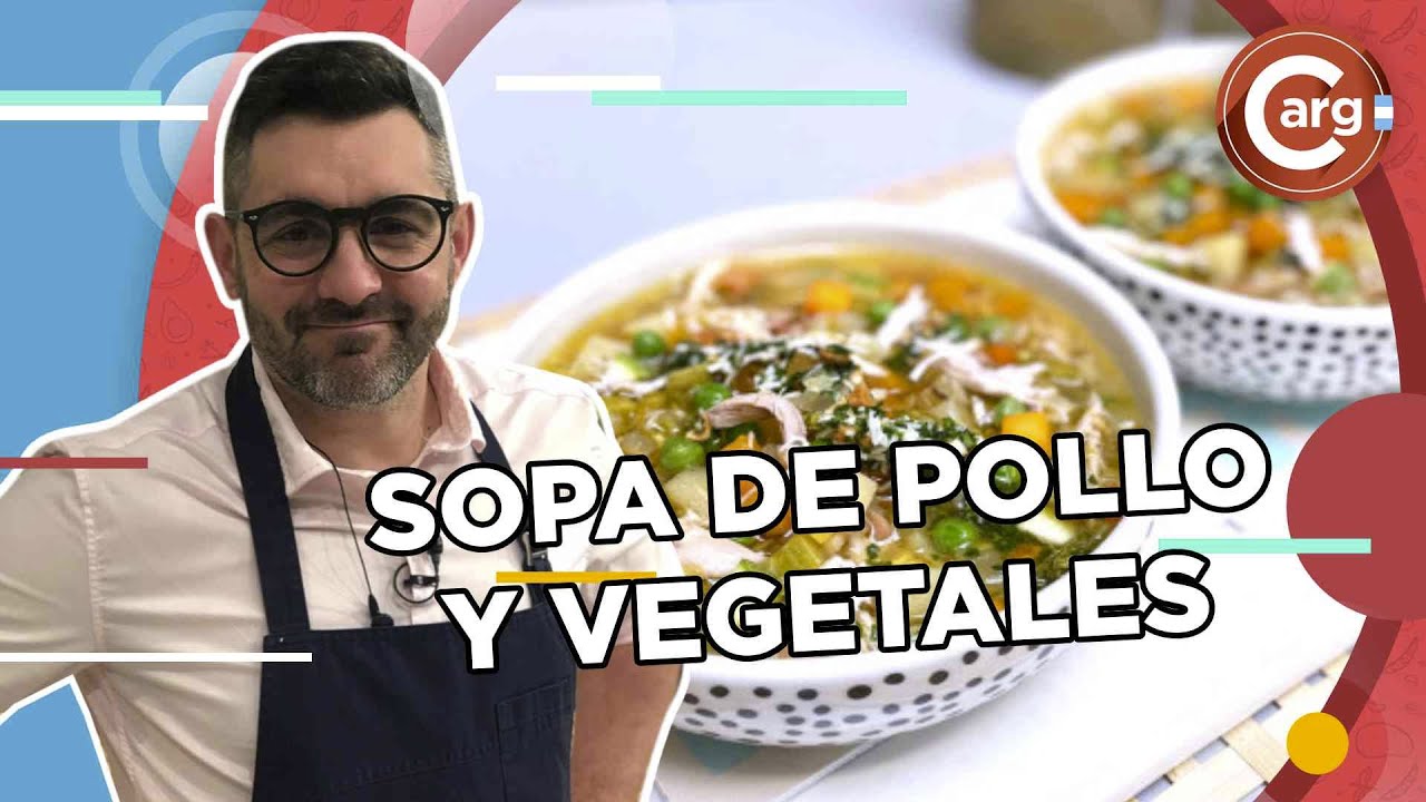 SOPA DE POLLO Y VEGETALES