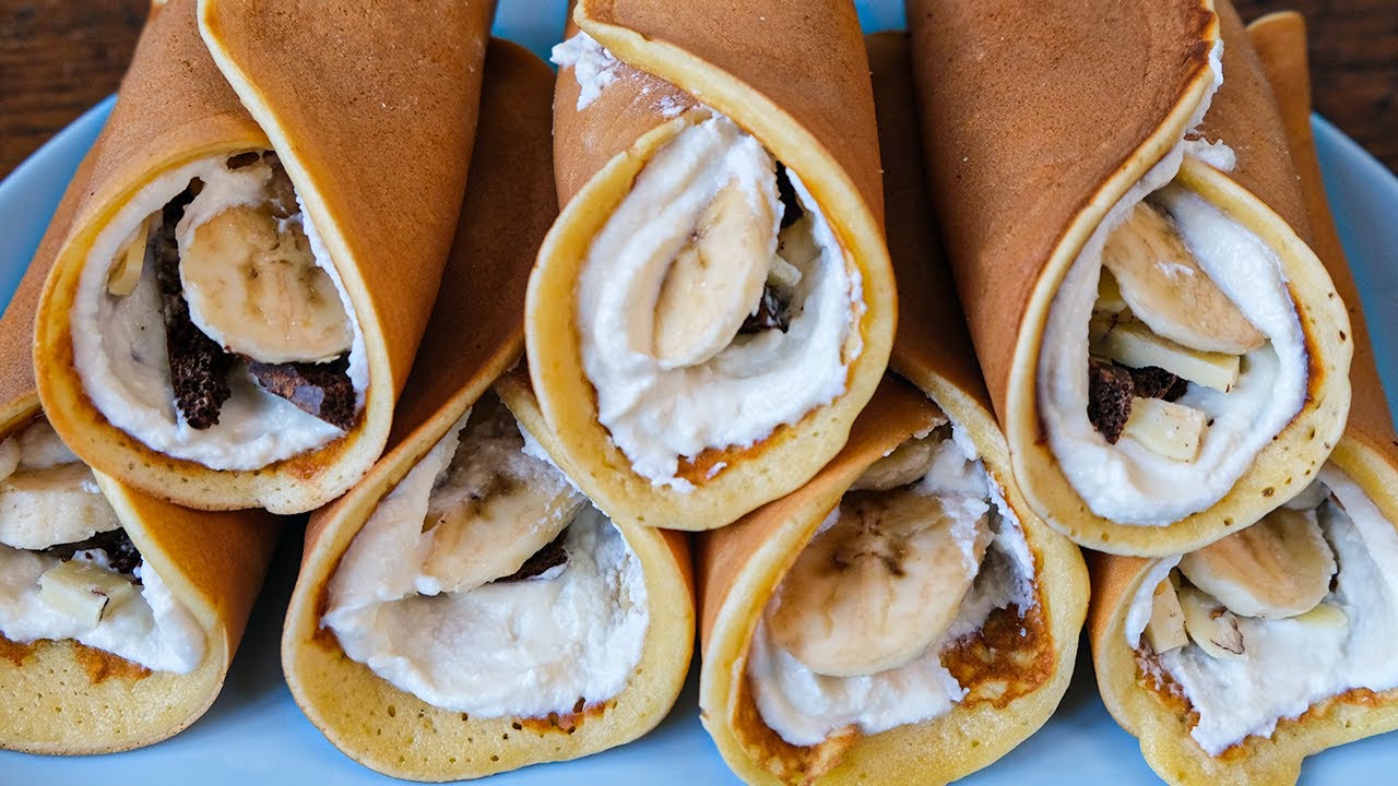 Никогда бы не подумала, что это так ВКУСНО и просто! Завтрак за 5 минут! Панкейки с начинкой