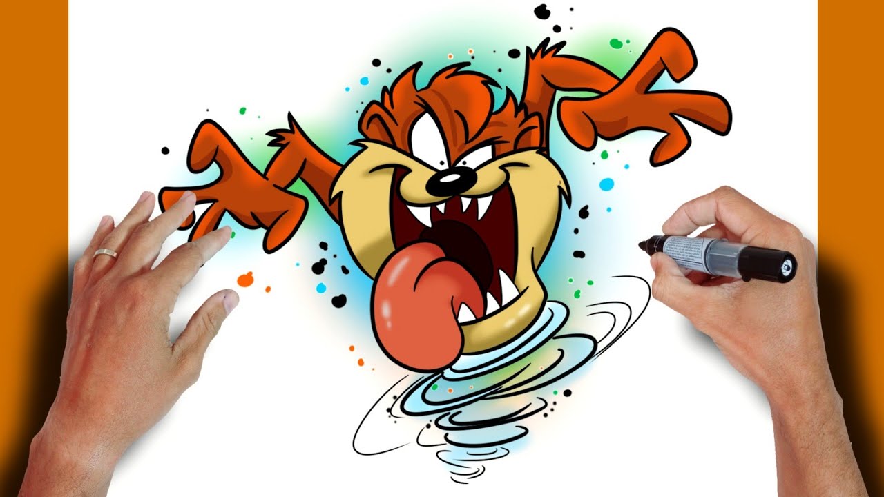 como DESENHAR o TAZ-MANIA