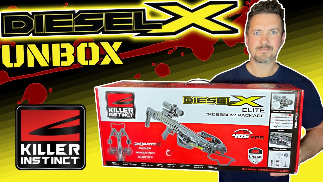 Killer Instinct Diesel X Crossbow Unbox & Assembly: Narrow & Powerful at 405 Feet Per Second