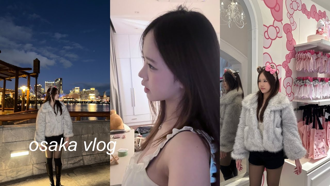 osaka vlog 🇯🇵 dotonbori streets, universal studios japan, animate, chiikawa