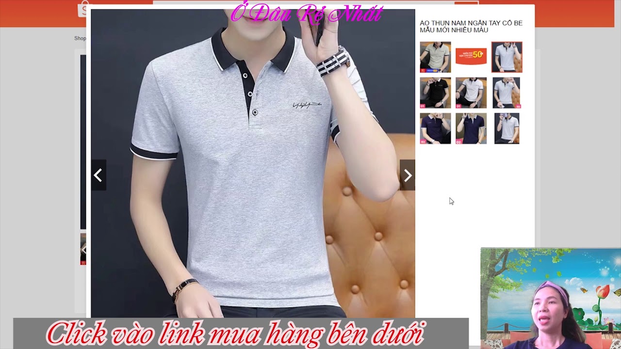 Áo thun nam giá rẻ nhất Mạng xã hội Facebook và Google - Shopee và Lazada