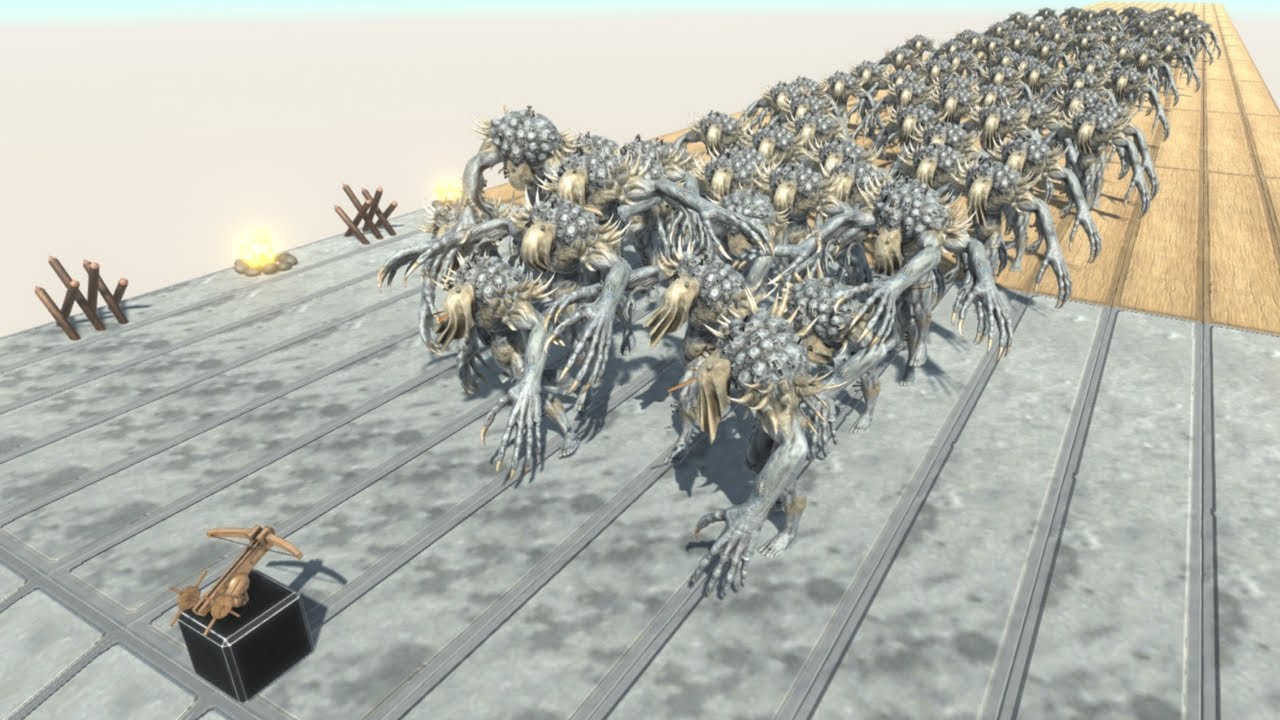 Weapon 2 vs 100 Infernals Army ARBS Animal Revolt Battle Simulator