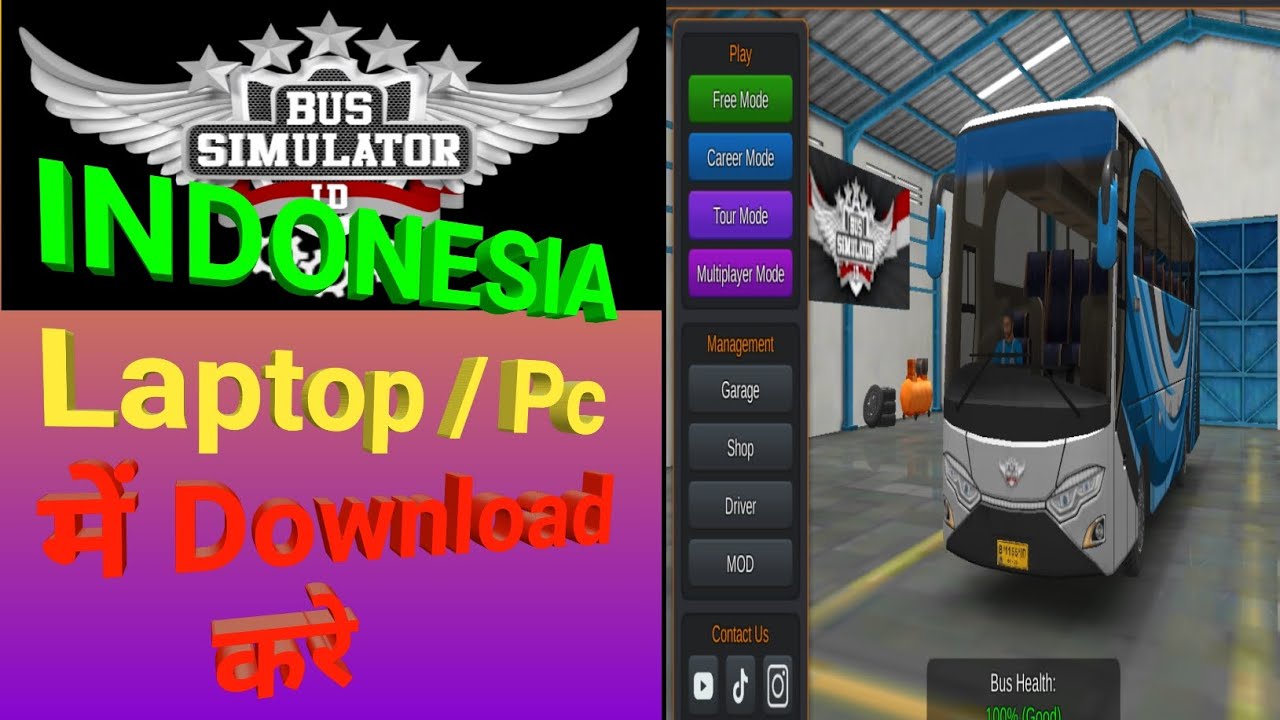 Bus simulator indonesia laptop mein kaise download karen|how to download indonesia bus simulator pc