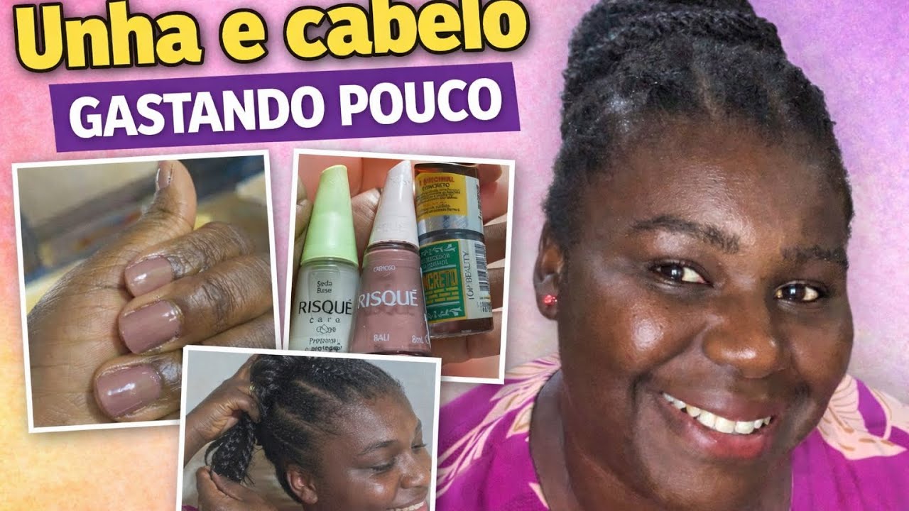Fazendo unha e penteado em casa | Me cuidando gastando pouco