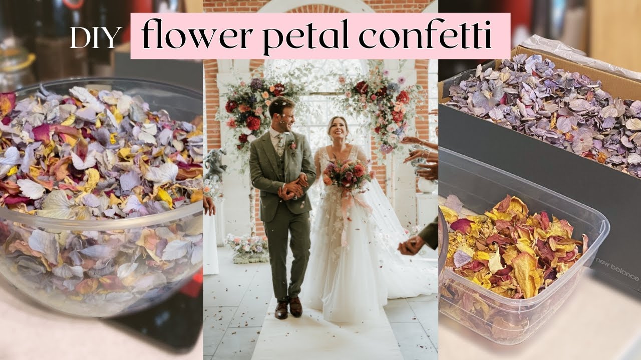 Конфетти из лепестков цветов своими руками 🌸 как я сделала экологичное конфетти для нашей свадьбы!