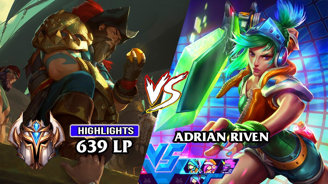 [NA] 13.18 - CHALLENGER RANK 1 GANGPLANK ''Solarbacca'' vs MASTER RIVEN ''Adrian Riven''