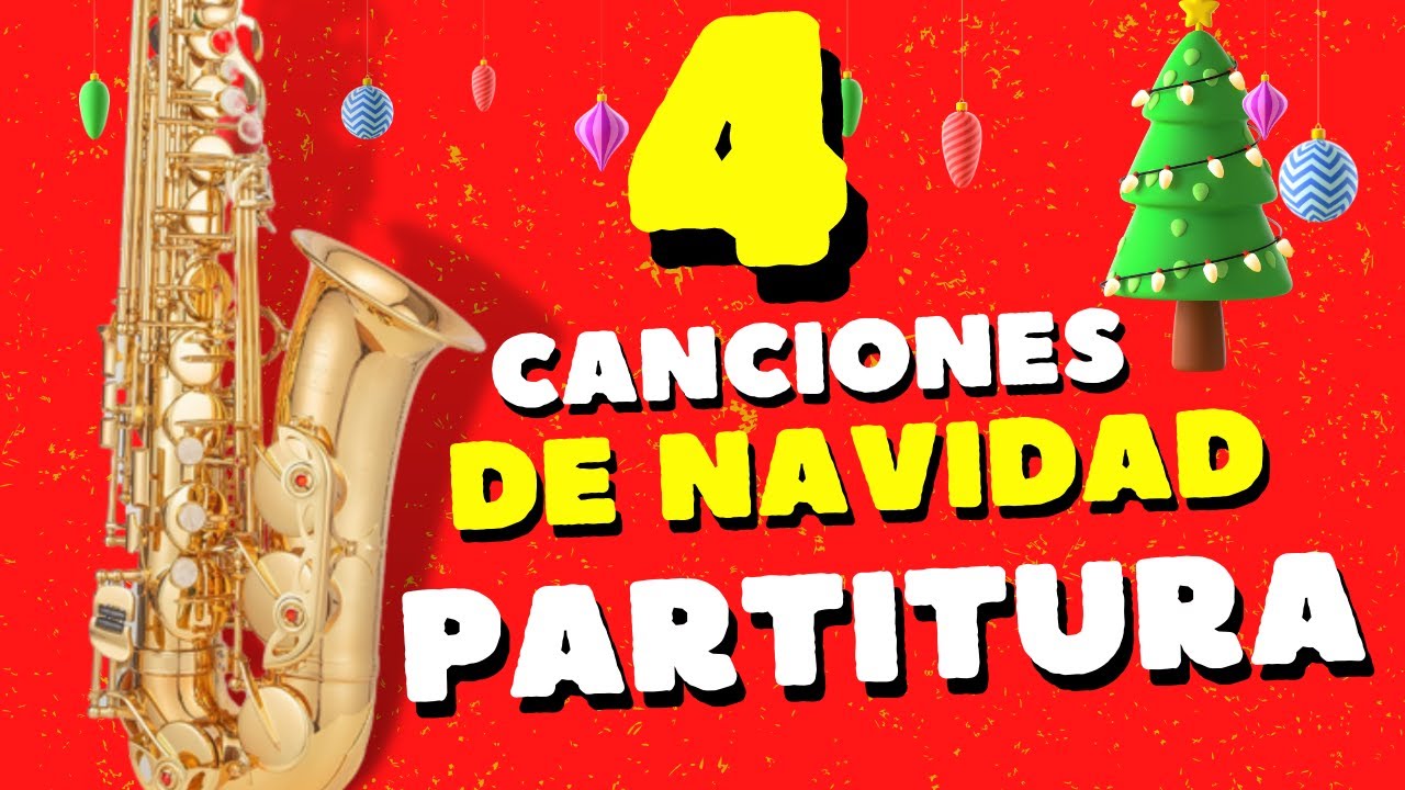 CANCIONES DE NAVIDAD SAXO PARTITURA