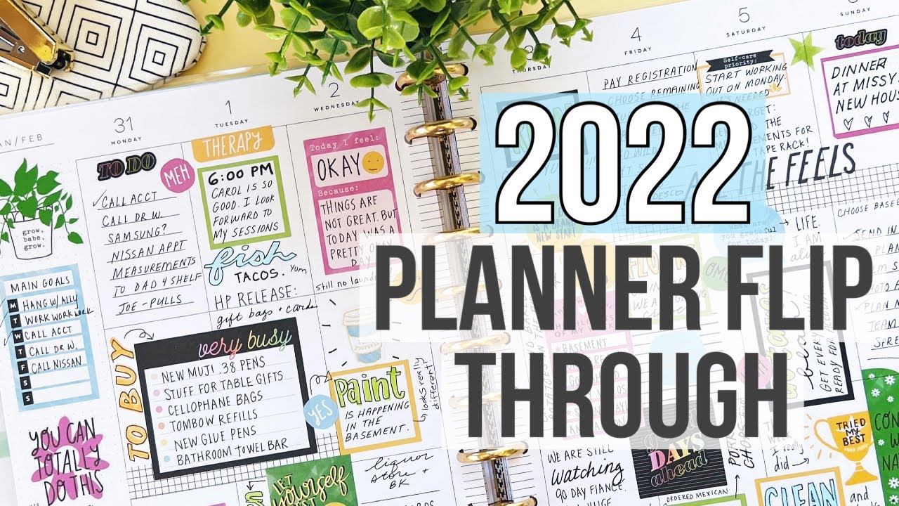 My 2022 Catchall Planner Flip Through - After the Pen in my Big Vertical Happy Planner + Real Talk
