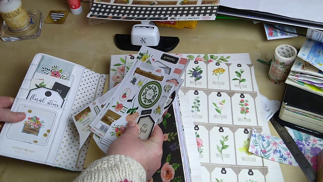Jane Journalling Carta Bella Spring Market Travelers Notebook