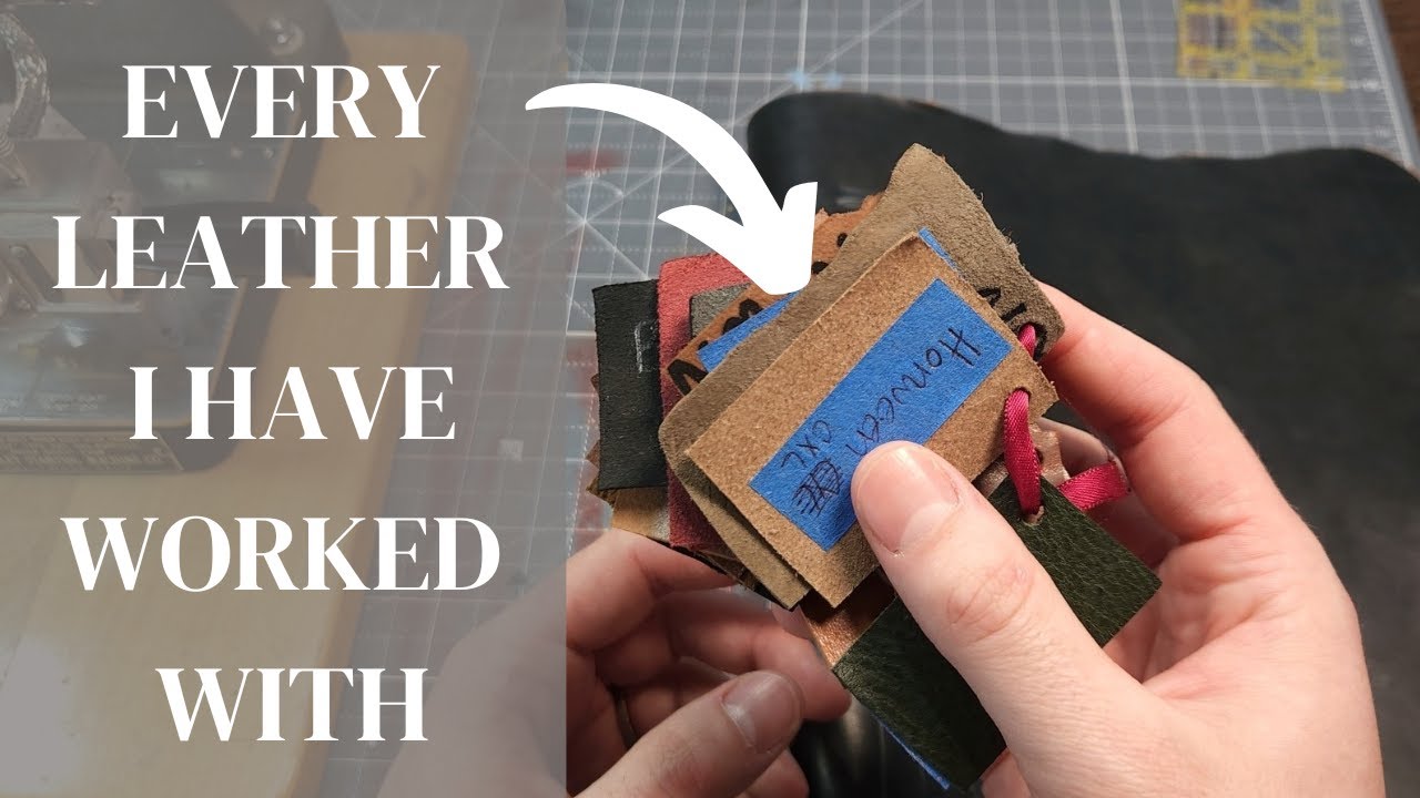 A tour of EVERY Leather I have used for Rebinding (Goatskin vs Cowhide)
