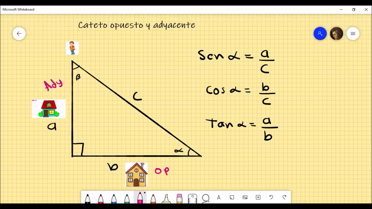 Cateto opuesto y cateto adyacente