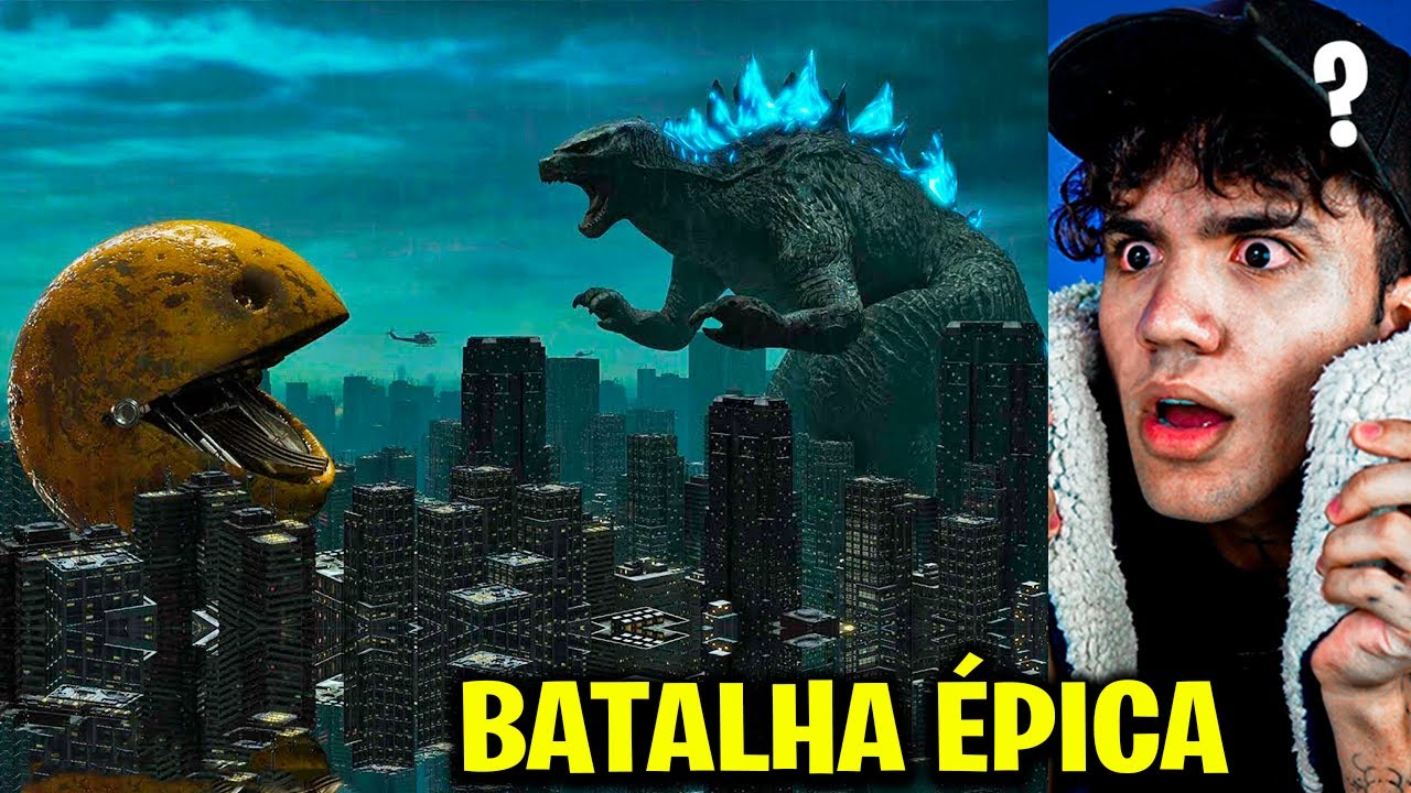 GODZILLA Vs PACMAN na Vida Real!