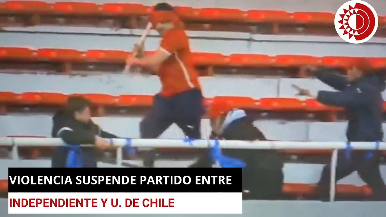 Suspenden partido Independiente-U de Chile por violencia; hay 10 heridos y 90 detenidos