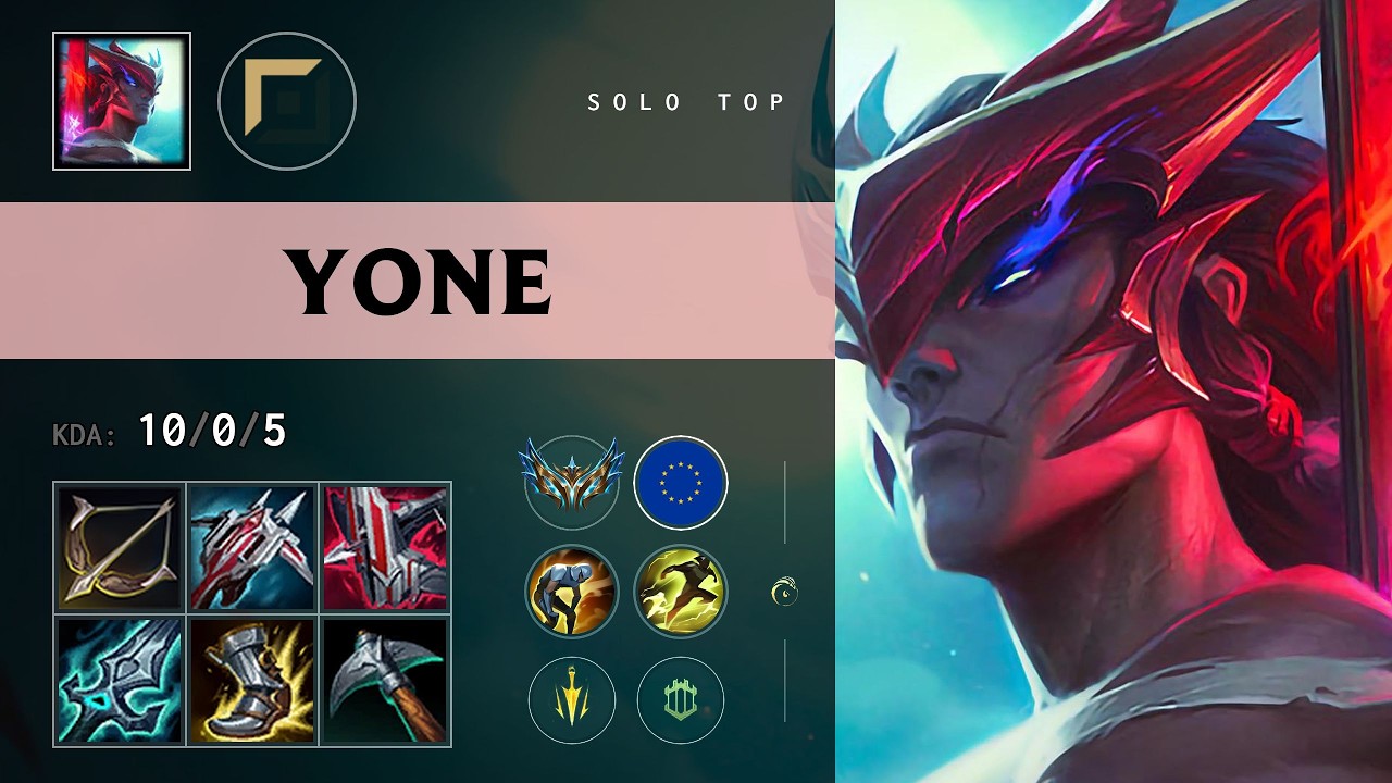 Yone Top vs Pantheon (Nasser) - EUW Challenger Patch 26.12