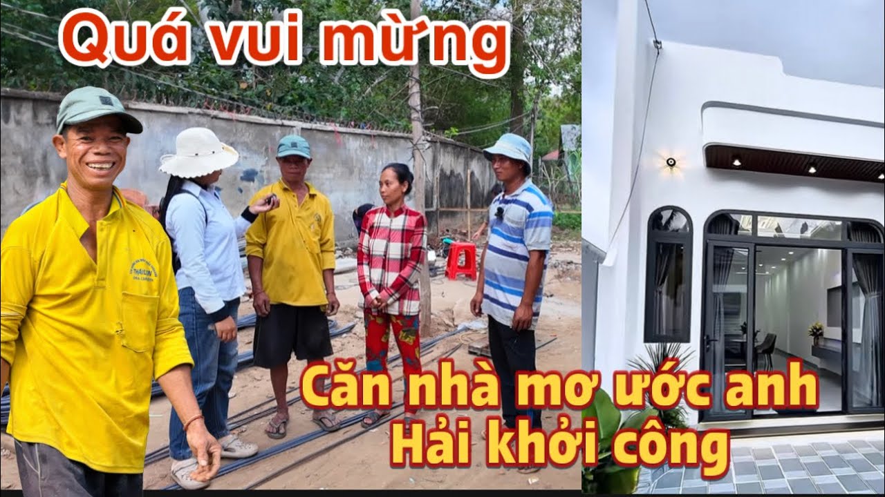 Náo nhiệt chưa từng thấy! Ngày đầu khởi công nhà của gia đình anh Hải 8 đứa con!