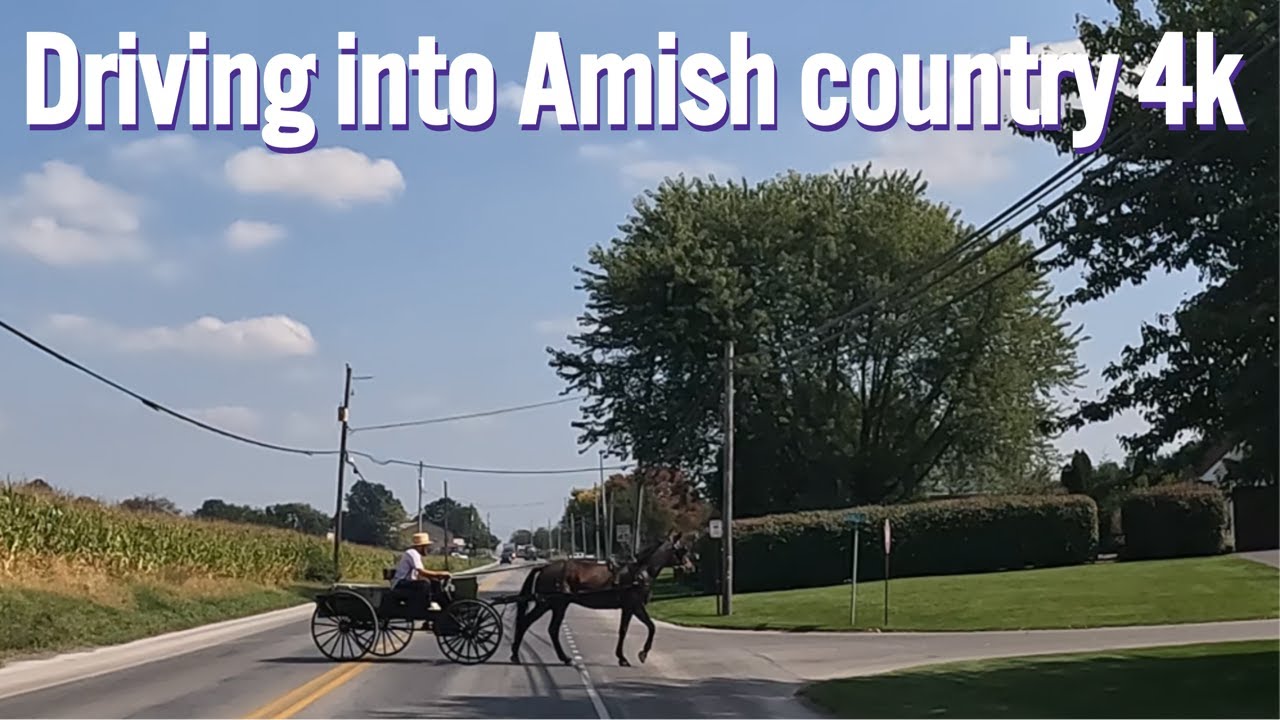 Driving into Amish country - Lancaster, Pennsylvania 🇺🇸 (4k)