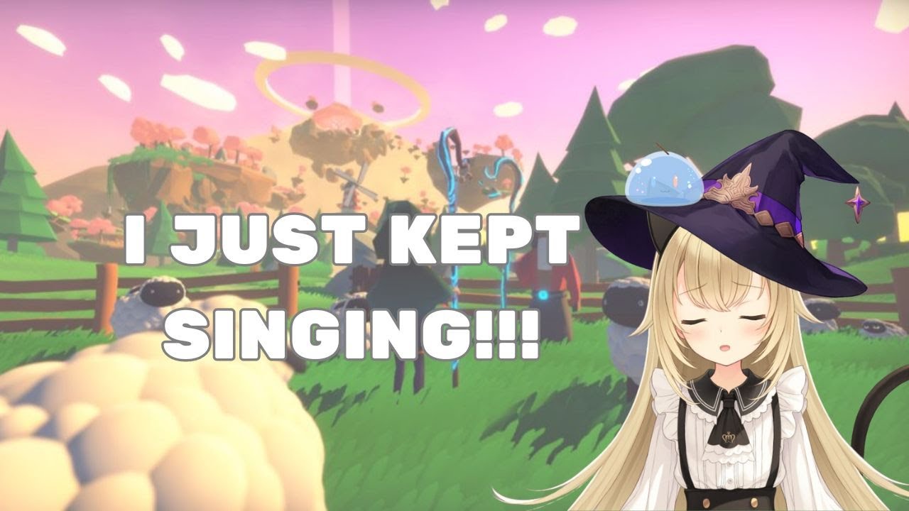 when i got nervous, i sing... | Unicorn Indie Vtuber clip playing Isle of Ewe