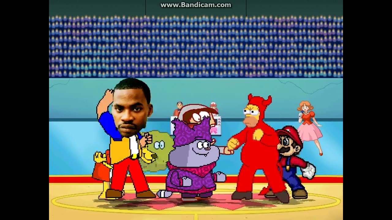 MUGEN battle #4872: Team Dee Bee Kaw vs Team Evil Homer