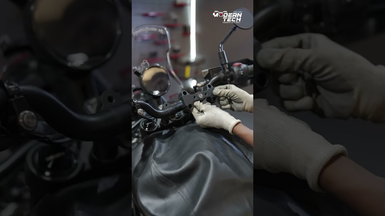 Fitting a Handle Bar Riser with Mobile Mount | Royal Enfield Himalayan 450 🚴