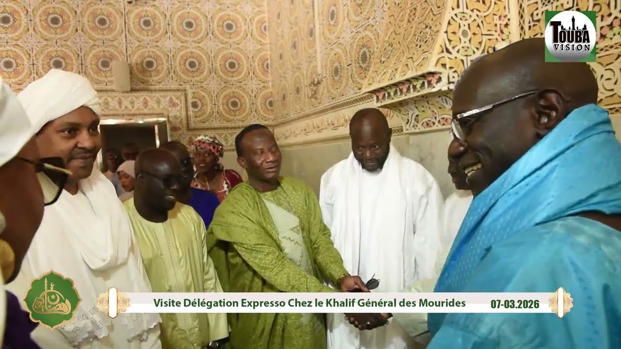 Renouvellement Adiya Espresso Touba Reçu Par le Khalif Générale des Mourides Serigne Mountakha