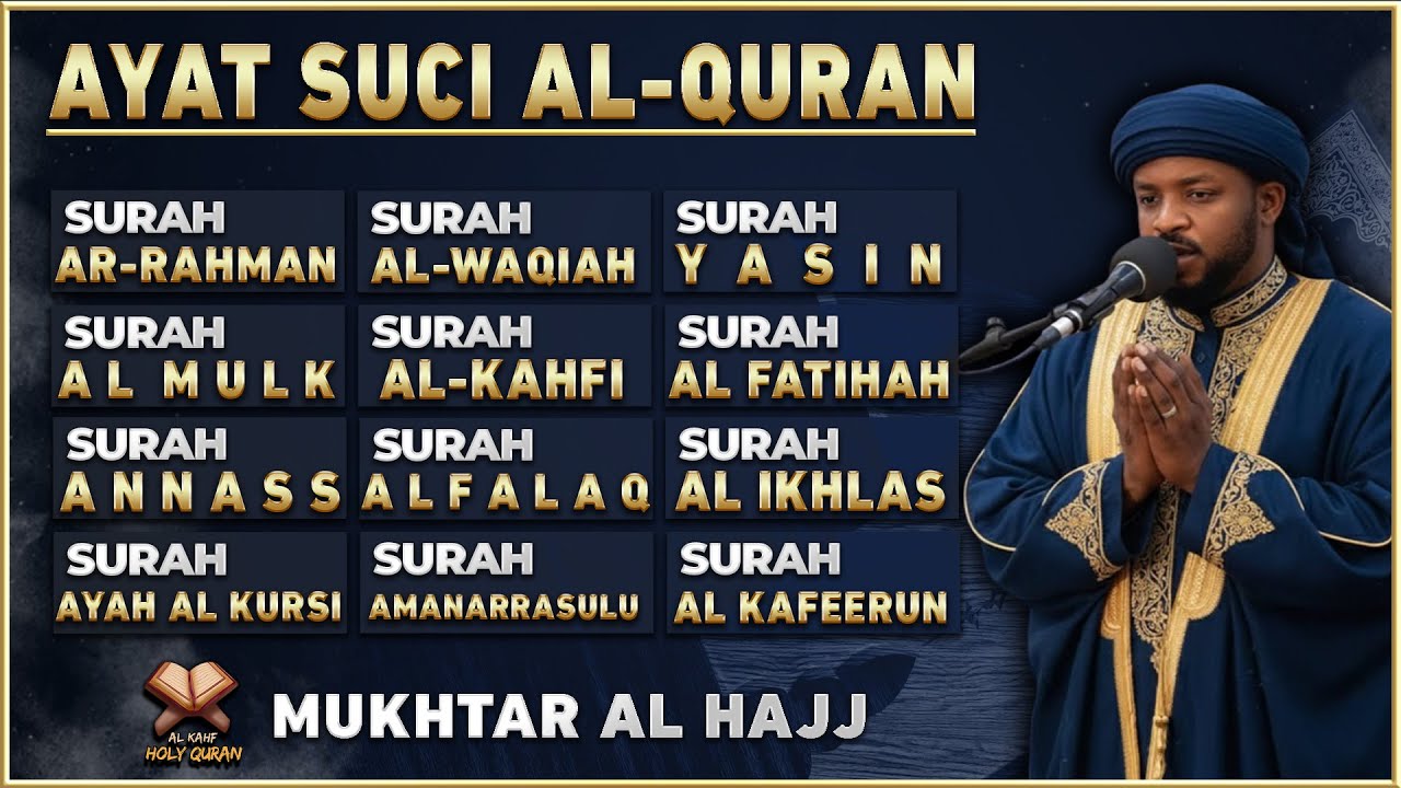 Alquran Dengan Suara Yang Sangat Indah | Alfatiha, Alkahfi,Yasin,Alwaqia, Arrahman,Almulk Almoeathat