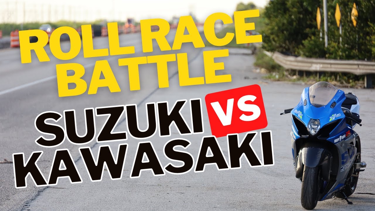 Back to Roll Racing | Zuke Nation takes on the Kaw's GSXR VS ZX10R VS H2