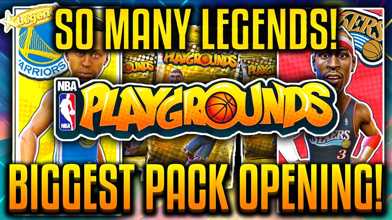 NBA PLAYGROUNDS BIGGEST PACK OPENING EVER! SO MANY LEGENDS!