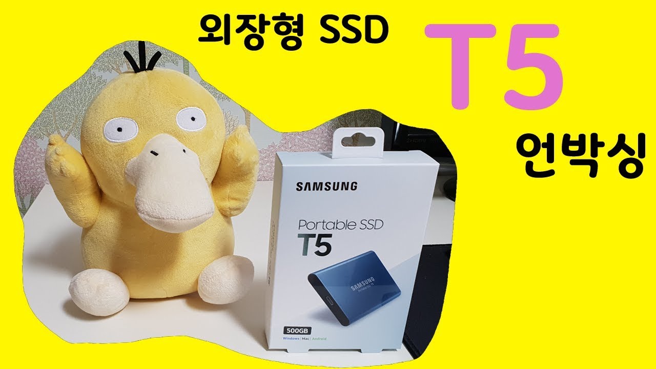 외장형 SSD 삼성 T5를 사보았습니다