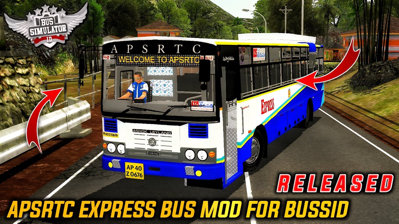 Скачать APSRTC EXPRESS BUS MOD для симулятора автобуса Индонезия | БУССИД V4.4.3 | #bussidmods