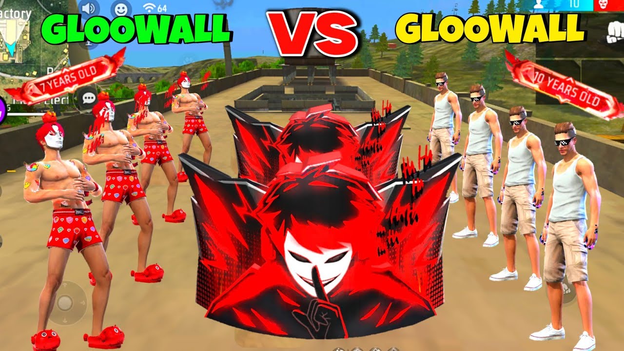 कलुआ Adam को दिया Challenge 👿 Gloowall Skin Fight 🔥 अब Kya होगा 👿☠️ Garena Free Fire 🔥
