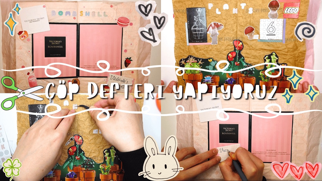 Çöp Defteri Yapıyoruz✂️🎨✨️ | Junk Journal