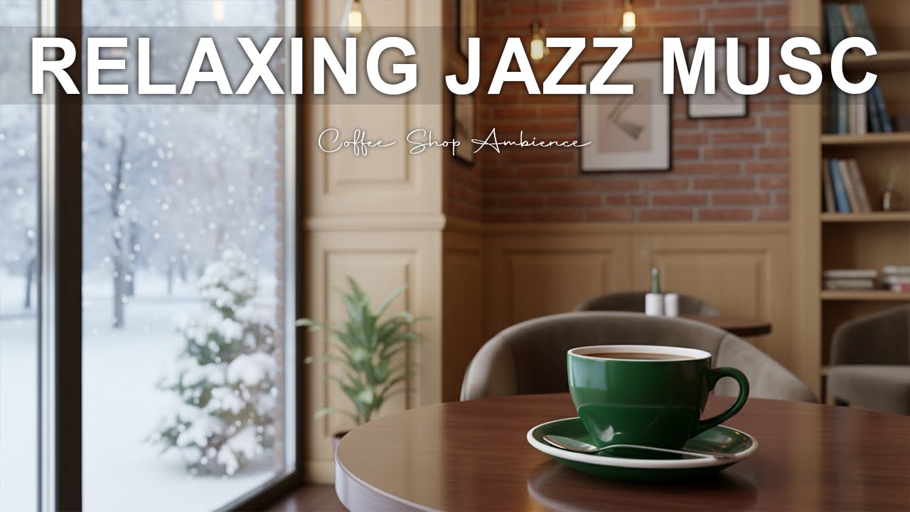 Relaxing Jazz Music ☕❄️ | Calm Roast Coffee – Cozy Winter Café Ambience