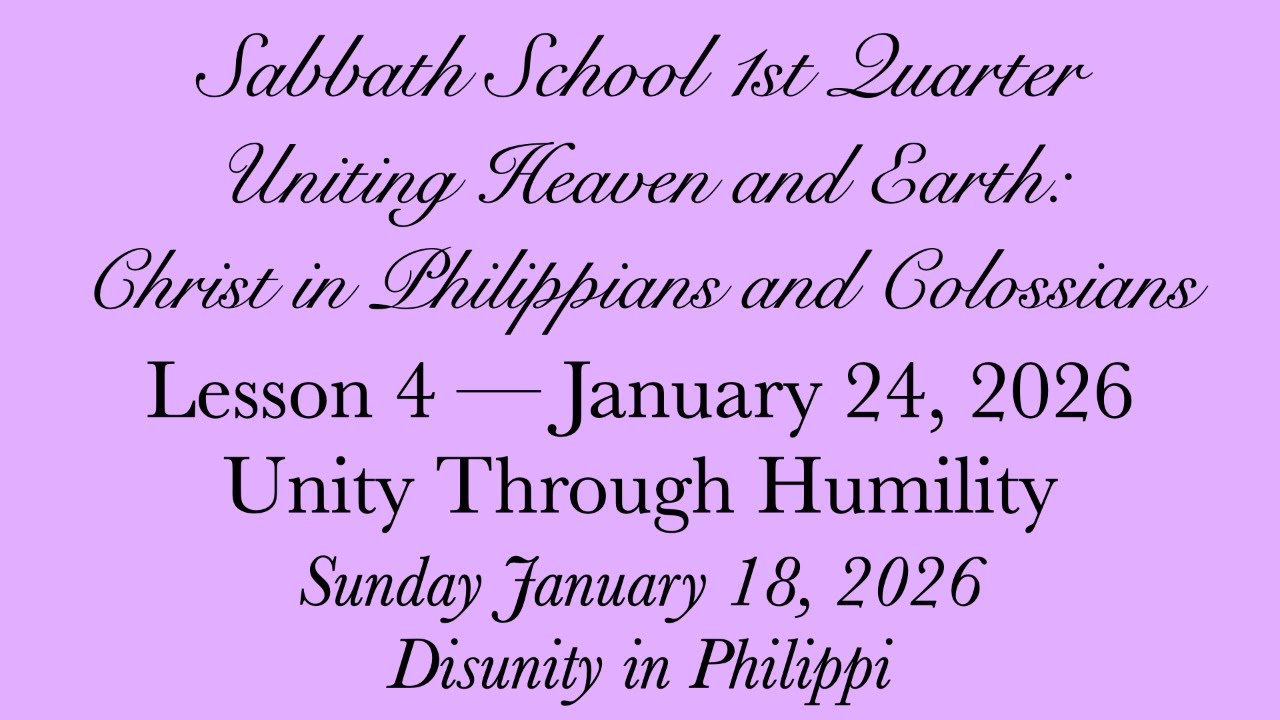 Unity Through Humility — Disunity in Philippi