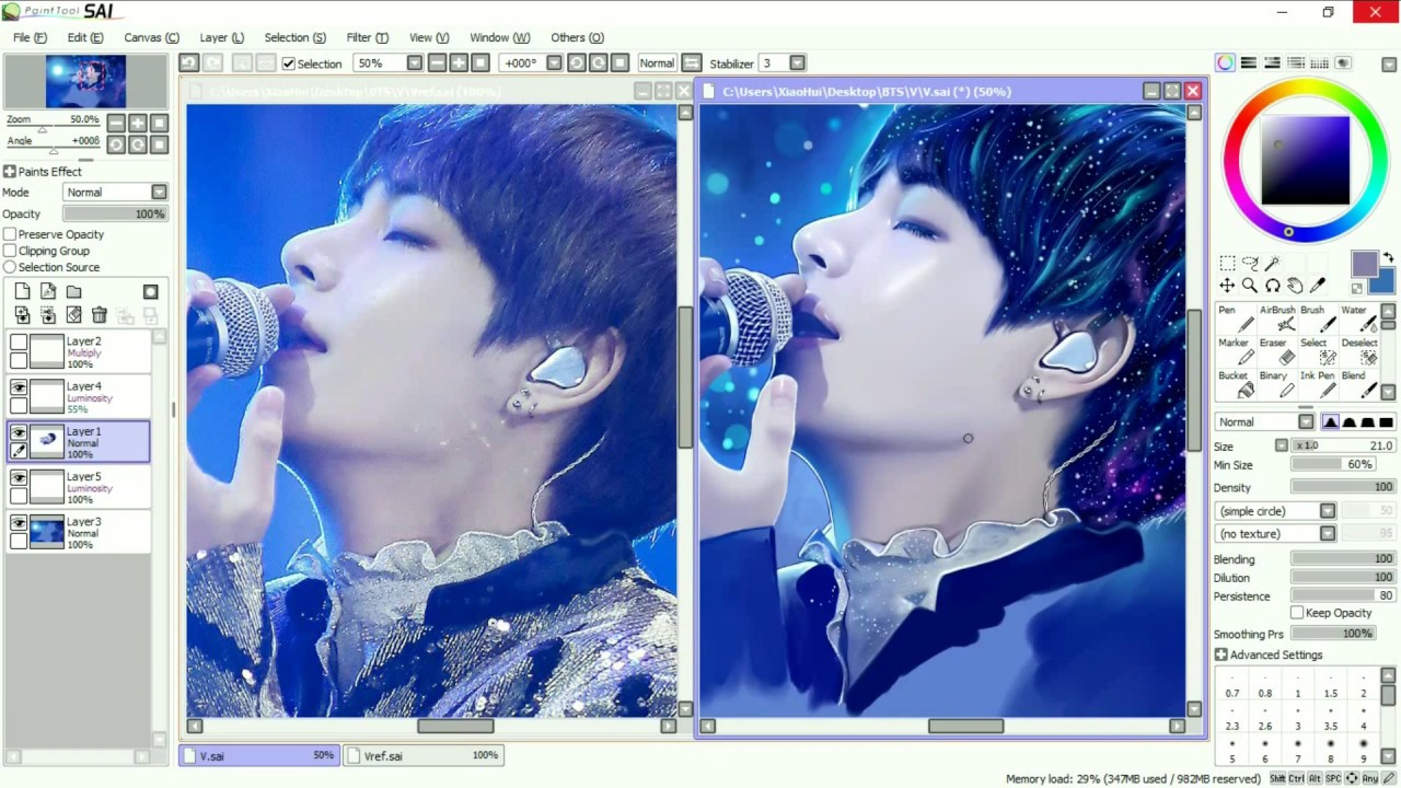 BTS Kim Taehyung Speedpaint (Birthday)