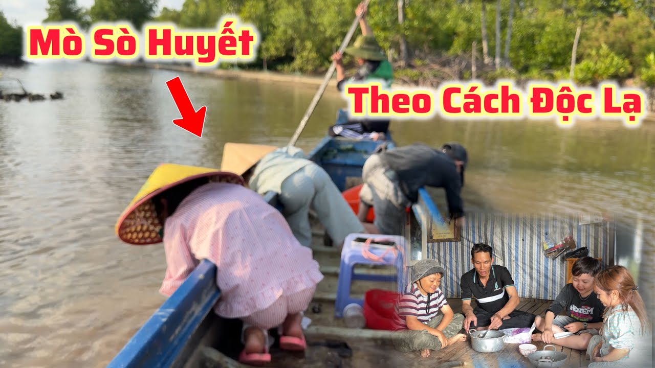 Mò Sò Huyết Khổng Lồ Trong Vuông Ngập Nước Theo Phong Cách Độc Lạ Việt Nam Của Nhóm Tí Hon