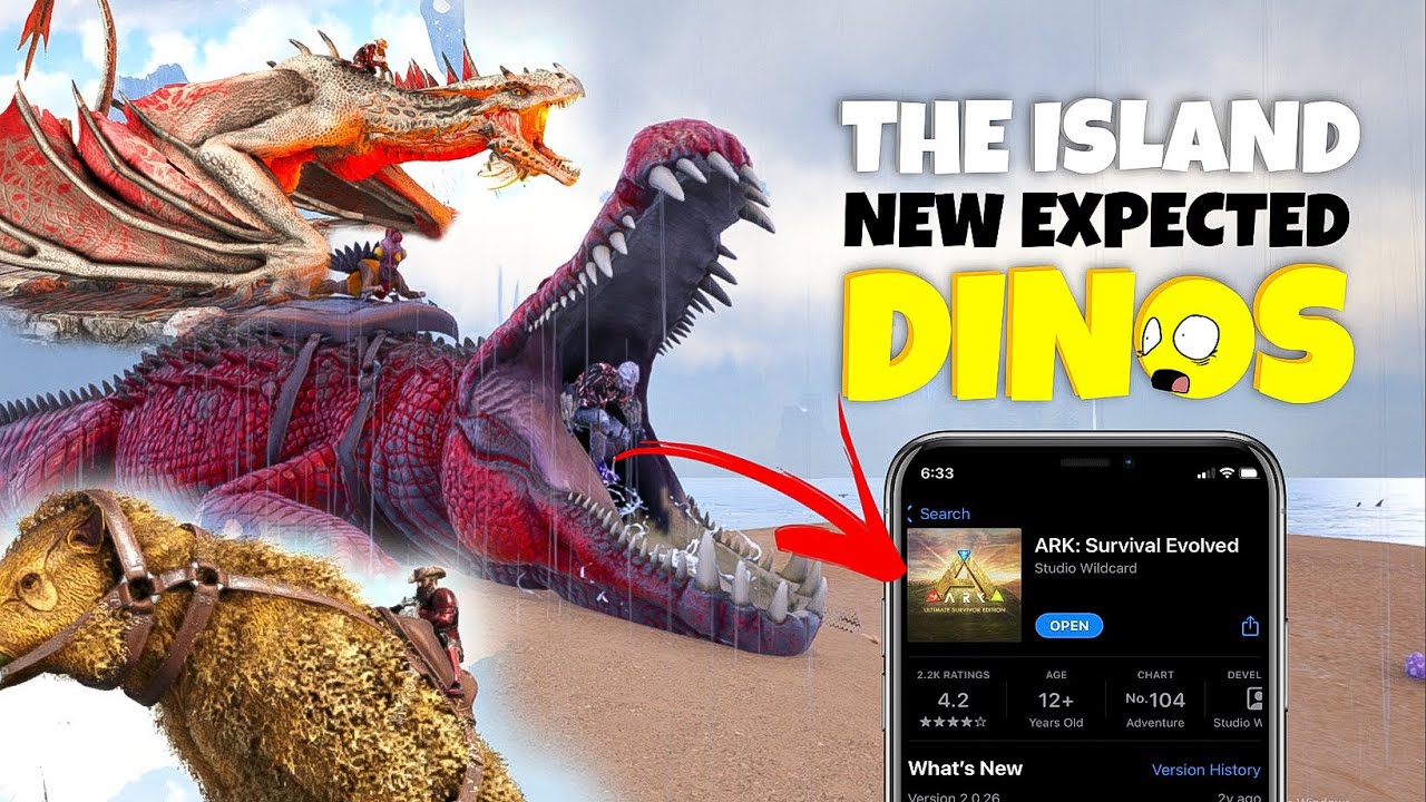 New TOP 15 Dinos Expected To Be Coming in Ark Mobile New Update 😱 THE Island Creatures