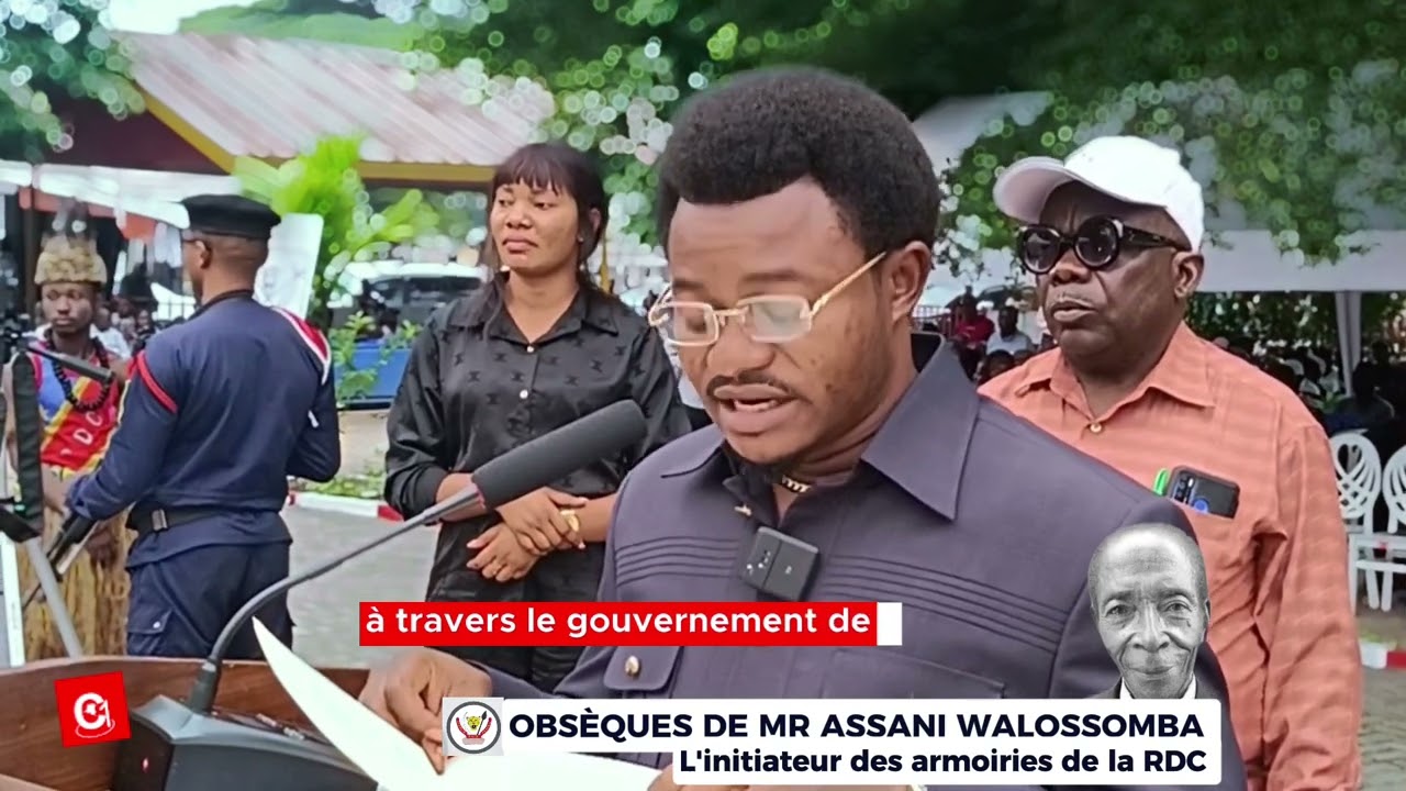 RDC - Hommages au créateur des armoiries de la RDC. Assani WaLossomba - Justice -Paix-Travail