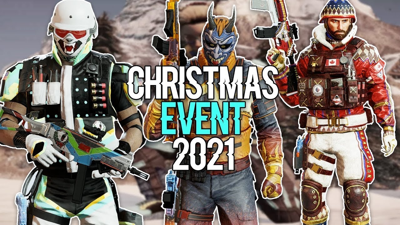 CHRISTMAS EVENT 2021 All BUNDLES - Snow Brawl Event, Weapon Skins, Cards - Showcase IN-GAME - R6