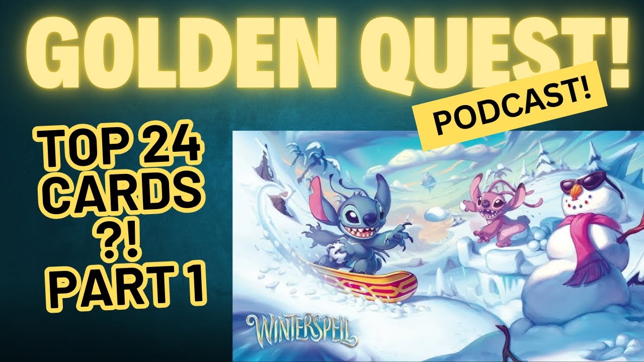 Подкаст Golden Quest, эпизод 1! Лучшие карты в Lorcana WinterSpell!!