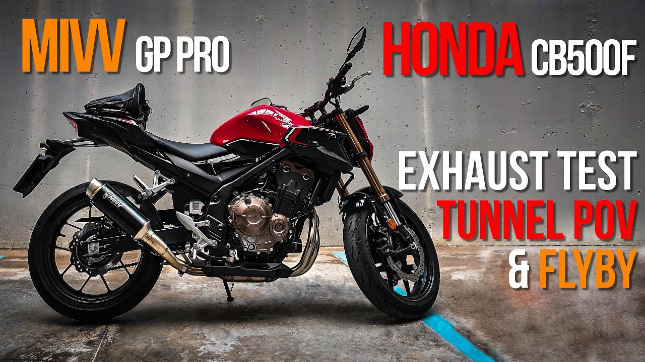 Mivv GP Pro exhaust SOUND TEST & installation [Honda CB500F] | + tunnel PoV